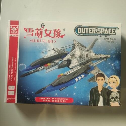 3D Model Micro Building Blocks Spacecraft Building Blocks City Construction Toy For Children Gift