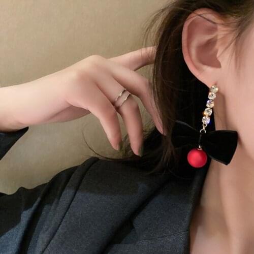 Summer new style personality creative bow pendant earrings luxury fashion casual dance party earrings for women