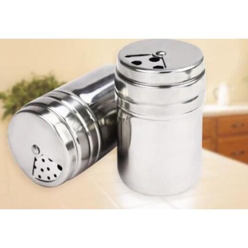 Hot Stainless steel Spice Shaker Jar Sugar Salt Pepper Herbs Toothpick Storage Bottle BBQ Spice Storage Bottle