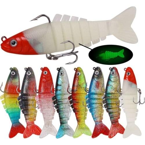 New lure lead-coated soft knotty fish 9 cm 17.5 g 8 knots soft lure silicone fishing tackle