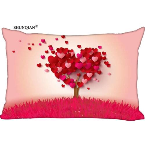 New Nature Tree Pillow Case Custom Wedding Pillowcase Cover Cases Gift Zippered Rectangle Pillow Case