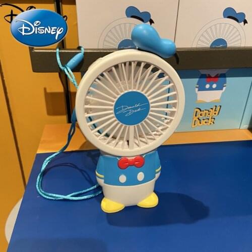 Disney High Endurance Rechargeable Portable Fan Gift Port Cartoon Donald Duck Handheld USB Mini Fanable
