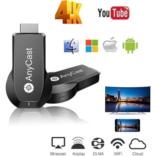 Anycast M100 2.4G HD 4K Wireless WiFi DLNA AirPlay TV Stick Wifi Display Dongle Receiver audio video for ios AndroidYouTube