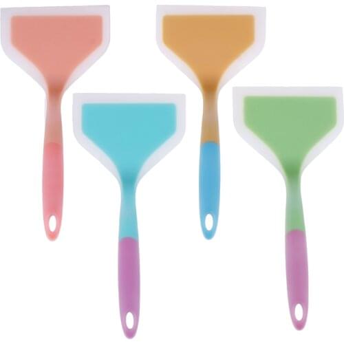 Silicone Spatula Beef Meat Egg Kitchen Scraper Wide Pizza Shovel Non-stick Turners Food Lifters Home Cooking Utensils New