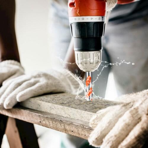 TRANVON 5pc/6pc diamond bit 4-12mm for drilling wall DIY spiral groove power tool drill bit