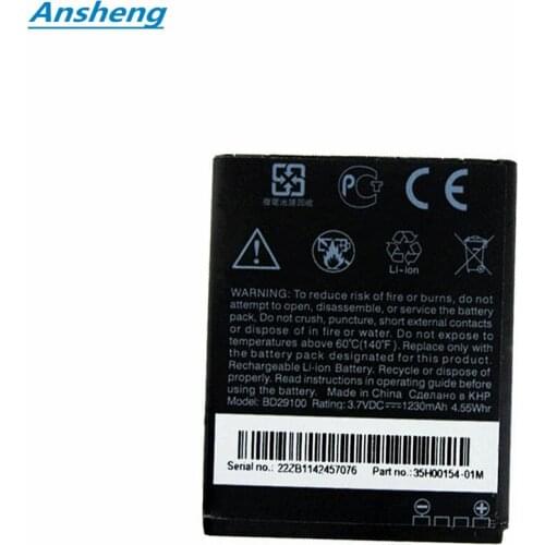 High Quality 1230mAh BD29100 battery for HTC G13 Wildfire S A510E A510C A310E T9292 HD3 HD7 Smartphone