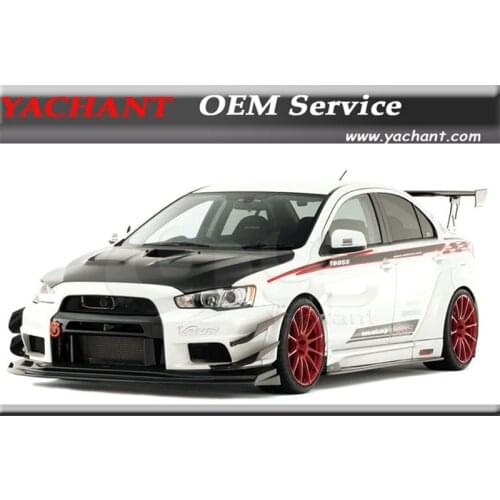 FRP Full Fiber Glass VS Wide Body Version Style Bodykit Fit For 2008-2012 Mitsubishi Lancer Evo X Body kit