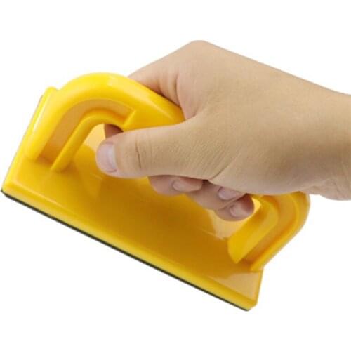 Yellow Wood Saw Oblique Handle Safety Push Block 150x70mm for Woodworking Router