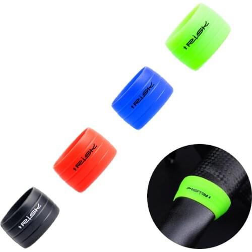 1 Pair Silicone Plug Road Bike Handlebar Tape plugs Anti-Skip Rubber Bicycle Handlebar end Bar Tape Fixed Ring Waterproof Wear