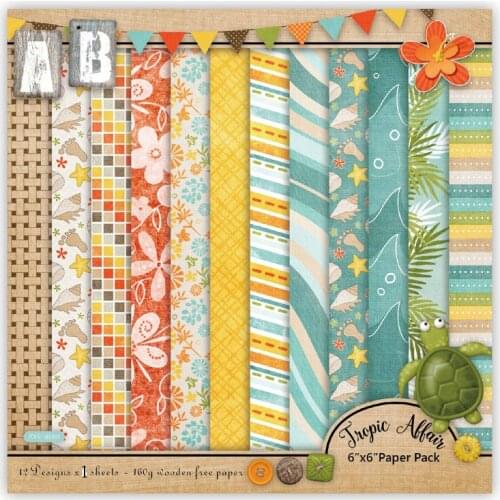 YPP CRAFT 12 Sheets New Scrapbooking Pads Paper Origami Art Background Paper Card Making DIY Scrapbook Paper Craft