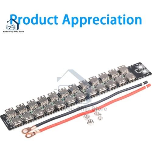 24-port usb charger socket factory mobile game studio centralized power supply plugboard 240W