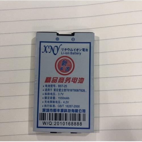 3.7V 1550mah BST-25 battery for SONY T618/T608/T628 cell phone battery
