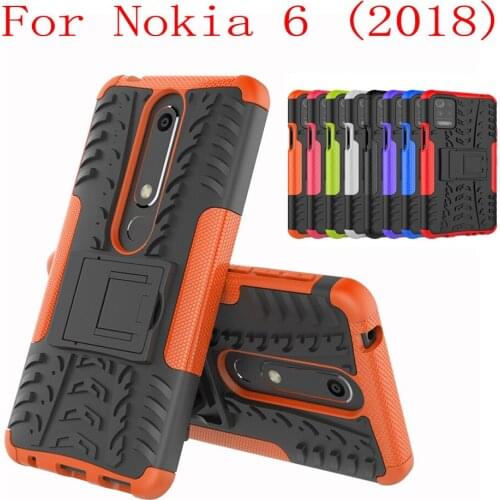Sunjolly Case for Nokia 6 2018 Wallet Stand Flip PU Leather Phone Case Cover coque capa Nokia 6 2018 Case Nokia 6 2018 Cover