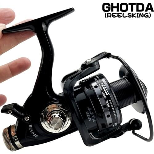 Double Drag Spinning Reel Carp Fishing Reel with Front and Rear Drag System Salt/Freshwater Spinning Reel Pesca