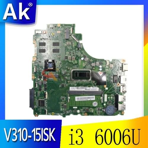 Mainboard For Lenovo V310-15ISK V310-15IKB V510-15IKB laptop motherboard DA0LV6MB6F0 with CPU i3 6006U RAM 4G GPU 2G 100% test