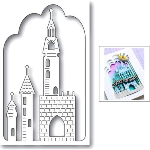Western Castle design 2021 new Frame metal cutting Dies for Scrapbooking Accessories handmade Photo Album DIY Greeting Card
