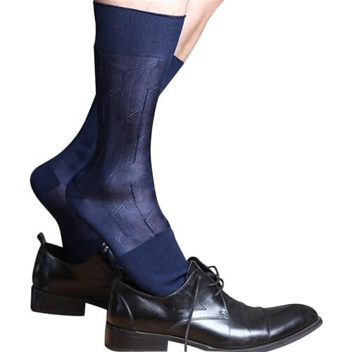 Nylon Silk Socks For Mens Dress Suits Socks Collection Thick & Thin Sheer Socks For Men Leather Shoes Socks Stockings