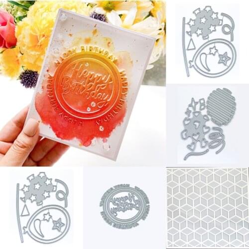 New 2021 Happy Tower Metal Cutting Dies Stencils for Scrapbooking Stamp Photo Album Decorative Embossing Cut Die DIY Paper Cards