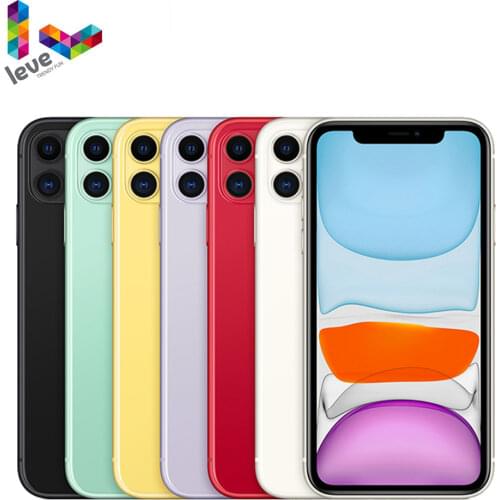Original iOS Apple iPhone 11 Mobile Phone 6.1inch A13 Bionic 4GB RAM 64GB/128GB/256GB ROM Hexa Core 12MP NFC 4G LTE Cellphone