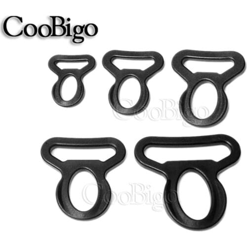 5pcs Plastic 3/4"~2" D Ring Hanger Loop Loc Adjustable Slider Buckle For Tactical Backpack Chest Strap Webbing Belt Bag Parts