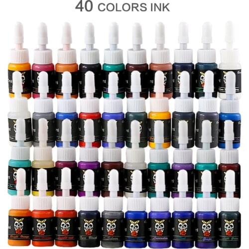 Semi Permanent 5ml Color Mixing Tattoo Pigments Ink Natural Plant Pigment Makeup Professional Tattoo Supplies Ink Set