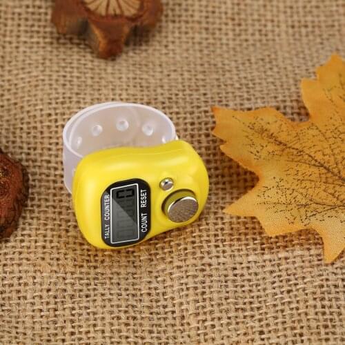 Plastic Compact Mini Stitch Marker And Row Finger Counter LCD Electronic Digital Tally Counter Random for Any Knitter Hot