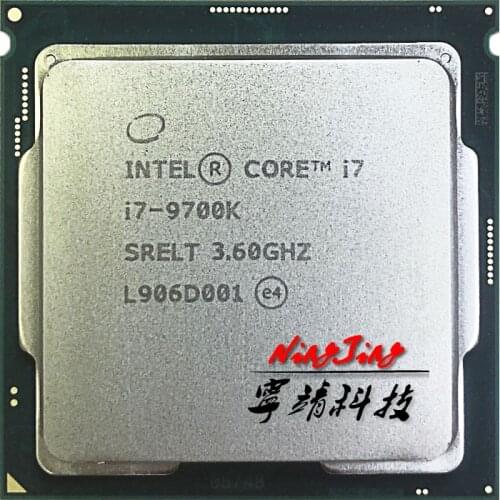 Intel Core i7-9700K i7 9700K 3.6 GHz Eight-Core Eight-Thread CPU Processor 12M 95W PC Desktop LGA 1151