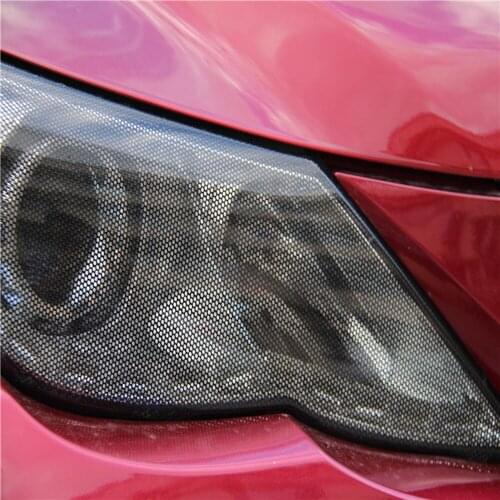 Universal Mesh Film Auto Car Headlight Taillight Fog Lamp Brake Light PVC Black Car Film