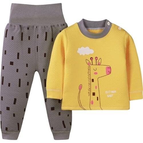 ZWY1020 Spring Boy Clothing set 2021 New Casual Fashion Cartoon Active T-shirt+ Pant Kid Children baby toddler boy clothing