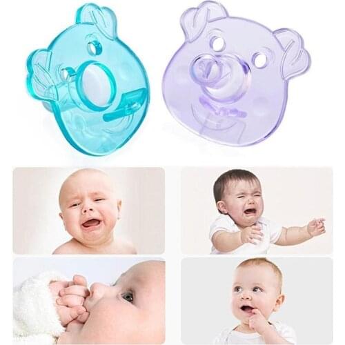 1pcs Silicone Baby Cartoon Pacifier Full Silicone Pacifier / Breast Milk Round Head Pacifier Baby Sleeping Soothers Pacifiers