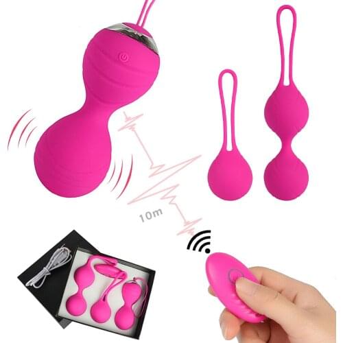 10 Speeds Vibration Wireless Remote Kegel Ball Vaginal Tighten Exercise Trainer Ben Wa Vibrator Sex Toys for Women Sex Products