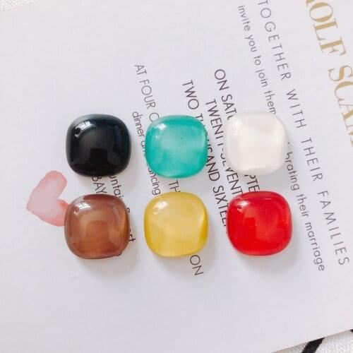 20 pieces / lot glassSquareWaxCord womenjewelryCabochonearringsSuppliesforJewelryAccessories