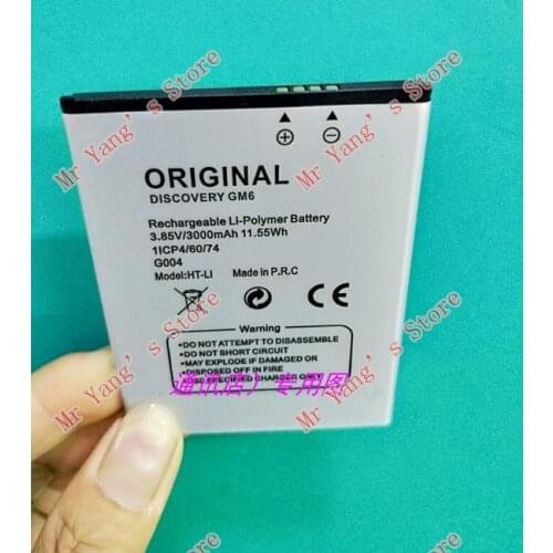 3000mAh Battery for General Discovery GM6 Mobile Cell Phone Li-Polymer Batterie