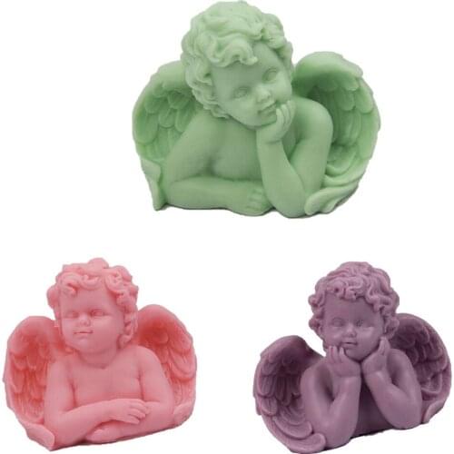 3d Angel Candle Mold Cake Decoration Tools Chocolate Mold Diy Biscuit Baking Mold Kitchen Baking Tools