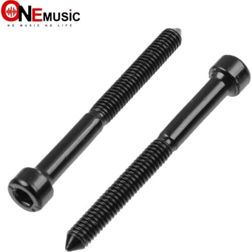 6 Pcs Tremolo Bridge Saddle Lock String Hexagon Screw/Clamp String Hex Screw Bolt For Electric Guitar M4*43MM