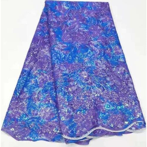 African Sequins Lace Fabric 2021 High Quality Lace Nigerian Lace Fabrics Dubai French Lace Material Fabric Sewing DP64