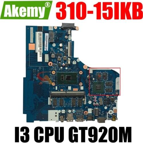 Akemy For Lenovo 310-15ISK 510-15ISK Notebook Motherboard NM-A751 CPU I3 6006U 6100U GPU GT920M 940M Tested 100
