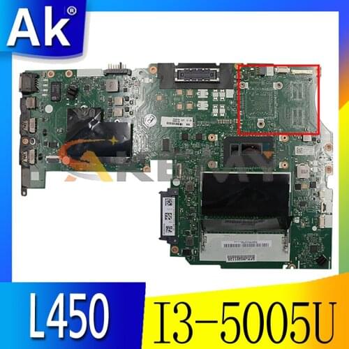 Akemy For CPU. I3 5005U AIVL nm-a351 Motherboard Lenovo ThinkPad L450 Laptop PC Motherboard Integrated Graphics 100% Test OK