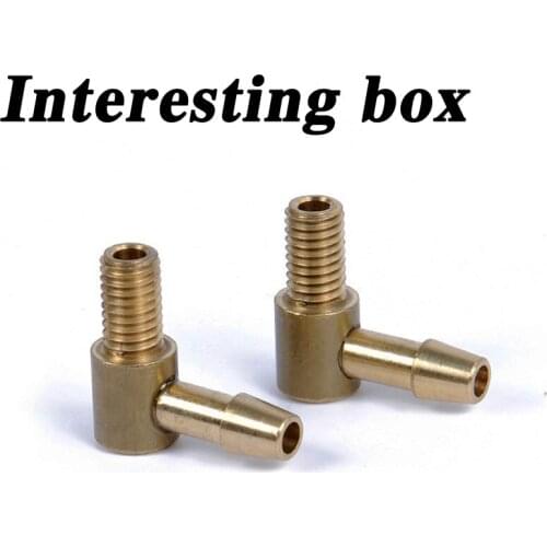 Brushless electric ship model for oil tank methanol ship is suitable for M5 copper 90 degree L type water nozzle oil nozzle