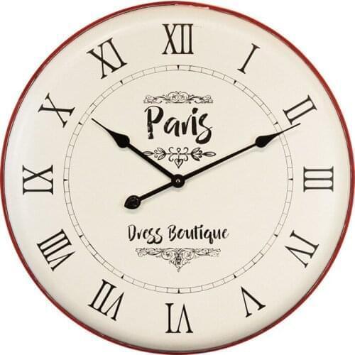 Large Wall Clock Retro Metal Living Room Bedroom Home Decor Clock Mechanism Silent Wall Clock Modern Design Farmhouse Decor