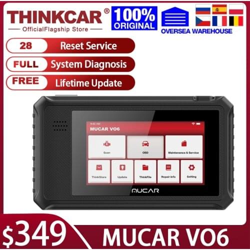 THINKCAR MUCAR VO6 obd2 Scanner Tool Full System Diagnosis 28 Resets Diagnostic Tools Lifetime Free ECU Coding PK Thinkscan Max