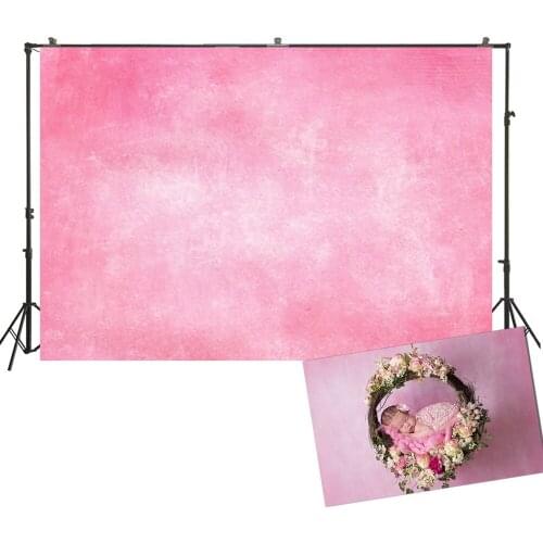 HUAYI Photography Backdrop Pink Solid Abstract Texture Photo Background Newborns Baby Child Studio Photoshoot Backdrops D-6190