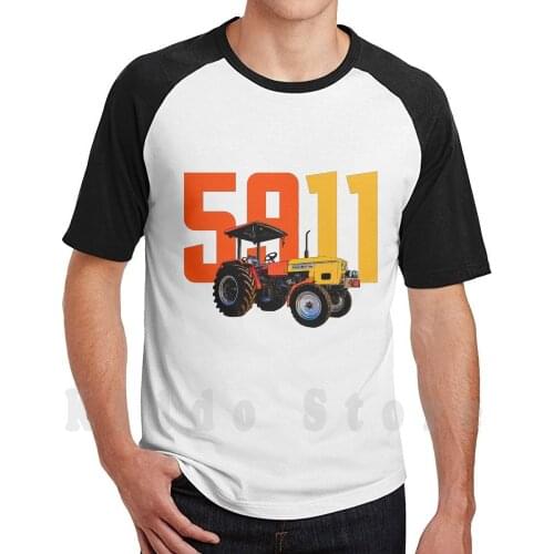 Tractor T Shirt Men Cotton Cotton S-6Xl Punjabi Punjab Jatt Jatti Sikh Indian India Usa Australia Canada Farmer Farming Hmt Desi