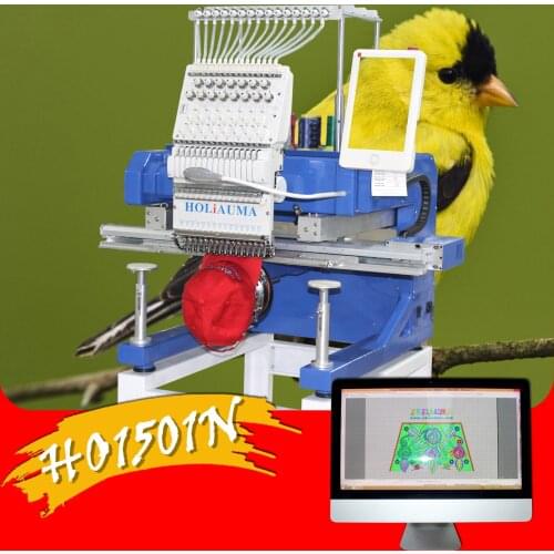 3 years warranty !! High speed computerized 1 Head 15 colors for T-shirt cap Embroidery machine