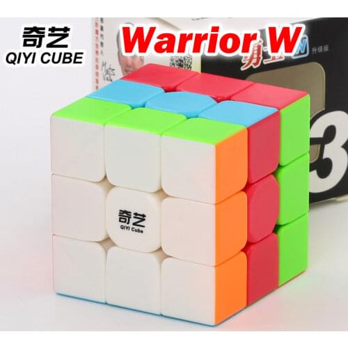 Puzzle Magic Cube QiYi Warrior W 3x3x3 3*3*3 333 Speed Cube stickerless professional colorful easy twist educational logic toys