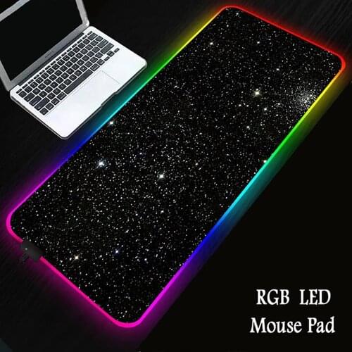 Extra Large USB LED Gaming Mouse Pad XXL RGB Glowing Desk Keyboard Mat 14 Lighting Modes Computer Laptop Rug For Mouse Pad Anime