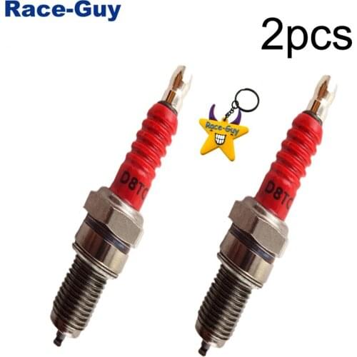 Red D8TC Ignition Spark Plug For 150cc 200cc 250cc Engine Quad Go Kart Buggy Scooter Pit Dirt Motor Bike Motorcycle ATV Quad