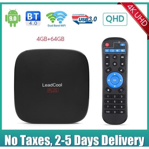 Leadcool Plus Android 9.0 Tv Box RK3318 Quad Core QHD 4K Smart TV Box USB3.0 Leadcool Set top Box