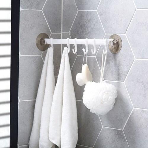 MeyJig Rustproof Bathroom Tools Organizer Towel Holder Key Hooks Kitchen Organizer Cupboard Storage Rack Shelf