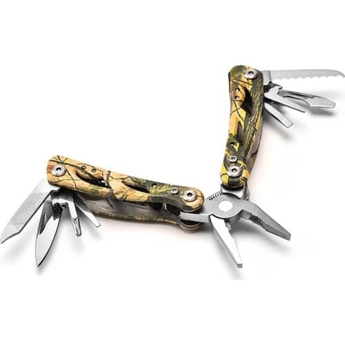 Multifunction Pliers Stainless Steel Pocket Folding Screwdriver Pliers Bottle Can Opener Outdoor Camping Knife Saw Survival Tool
